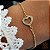 Pulseira Coração Ouro 18k Com Zircônias - Imagem 1