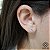 Brinco Solitário 6mm Ouro 18k Zircônias - Imagem 1