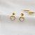 Brinco Chuveiro Ouro 18k Zircônias - Imagem 2