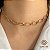 Gargantilha Choker Elos Ouro 18k - Imagem 1