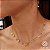 Gargantilha Choker Colorida Ouro 18k Pedras Naturais - Imagem 1