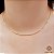 Cordão Espiga Feminino Ouro 18k - 45cm - Imagem 1