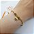 Pulseira Elo Português Coração Ouro 18k Zircônias - Imagem 8
