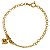 Pulseira Elo Português Berloque Coração Ouro 18k - Imagem 1