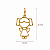 Pingente Menina Ouro 18k - Imagem 2