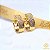 Brinco Argola Média Ouro 18k Zircônias - Imagem 1