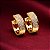 Brinco Argola Média Ouro 18k Zircônias - Imagem 4