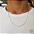Cordão Cadeado Oco Masculino Ouro 18k - 60cm - Imagem 1