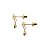 Brinco Infantil Ouro 18k Zircônias - Imagem 5