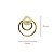 Brinco Infantil Espiral Pérolas Naturais ouro 18k - Imagem 4