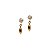 Brinco Infantil Gota Ouro 18k Zircônias - Imagem 1
