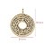 Pingente Mandala Pai Nosso Ouro 18k - Imagem 3