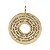 Pingente Mandala Pai Nosso Ouro 18k - Imagem 6