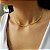 Gargantilha Choker Malha Lacraia Ouro 18k - Imagem 2