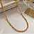 Cordão Elo Português 3mm Oco Ouro 18k - 45cm - Imagem 3