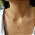 Kit Cordão Ouro 18k + Pingente Gota Ouro 18k Zircônia - Imagem 2
