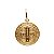 Pingente Medalha São Bento Ouro 18k Grande - Imagem 1