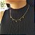 Gargantilha Choker Corações Ouro 18k - Imagem 1