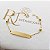 Pulseira Infantil Plaquinha com Esferas Ouro 18k - Imagem 5
