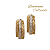 Brinco Argola 2 Cores Ouro 18k - Diamante Cultivado 1,2cts - Imagem 1