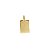 Pingente Placa Ouro 18k Pequeno - Imagem 4