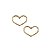 Brinco Pequeno Coração Ouro 18k - Imagem 1