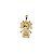 Pingente Menina Ouro 18k Zircônias - Imagem 7