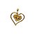 Pingente Coração Ouro 18k Zircônias - Imagem 6