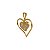 Pingente Coração Ouro 18k Zircônias - Imagem 4