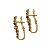 Brinco Argola Ouro 18k Pedras Naturais - Imagem 1