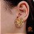 Brinco Flor Filigrana Ouro 18k - Imagem 1