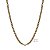 Cordão Elo Português Oco Ouro 18k - 50cm - Imagem 3