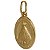 Pingente Medalha Nossa Senhora Aparecida Ouro 18k - Imagem 6