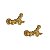 Brinco Ear Cuff Ouro 18k com Zircônias - Imagem 5