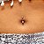 Piercing Umbigo Ouro 18k Zircônia - Imagem 2