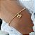 Pulseira Elo Português Coração Ouro 18k - Imagem 8