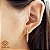 Brinco Argola Ouro 18k - Diamante Cultivado 30pts - Imagem 1