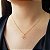 Kit Cordão singapura Ouro 18k + Pingente Corações Ouro 18k - Imagem 2