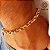 Pulseira Masculina Elo Oco Ouro 18k - Imagem 1