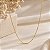 Cordão Bailarina Ouro 18k - 45cm - Imagem 2