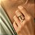 Anel Ouro 18k Com Diamantes E Esmeraldas - Imagem 2