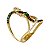 Anel Ouro 18k Com Diamantes E Esmeraldas - Imagem 7
