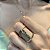 Anel Ouro 18k Com Diamantes E Esmeraldas - Imagem 4