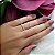 Anel Pavê Ouro 18k Diamante cultivado 25 Pts - Imagem 5