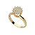 Anel Chuveiro Rainha Ouro 18k Diamantes - Imagem 1