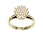 Anel Chuveiro Rainha Ouro 18k Diamantes - Imagem 7