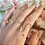 Anel Z Ouro 18k Brilhante Moissanite 15 Pts - Imagem 6