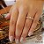 Anel Navete Aparador Ouro 18k Brilhante Moissanite - Imagem 1