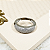 Anel Aparador Ouro 18k Branco Moissanite - Imagem 2