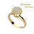 Anel Chuveiro Rainha Ouro 18k - Diamante Cultivado 31pts - Imagem 1